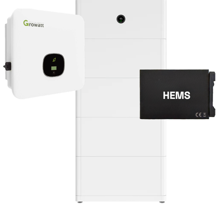 GROWATT thuisbatterij 20kWh 3-fase inclusief 10kW omvormer en Energie Management Systeem - compleet pakket